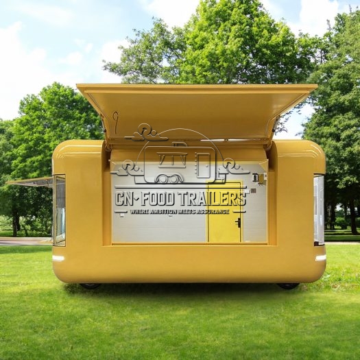 16.5FT Yellow Flying Wing Cloud Warehouse Food Trailer
