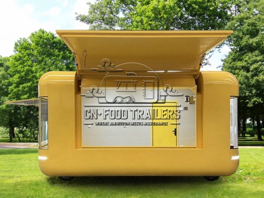16.5FT Yellow Flying Wing Cloud Warehouse Food Trailer