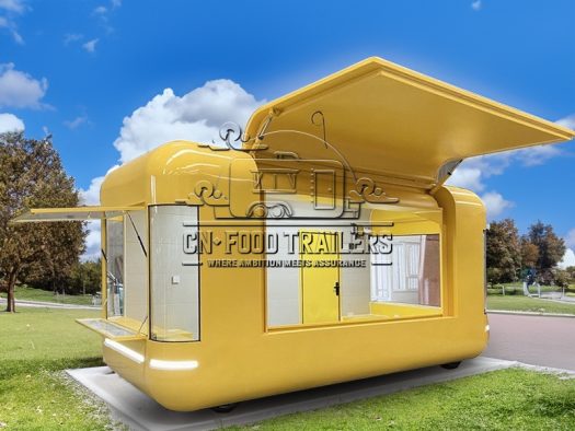 16.5FT Yellow Flying Wing Cloud Warehouse Food Trailer