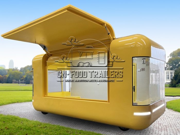 16.5FT Yellow Flying Wing Cloud Warehouse Food Trailer