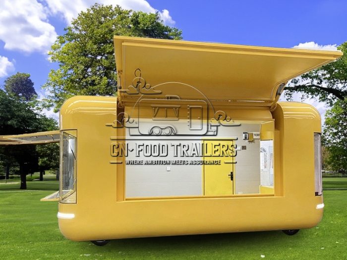 16.5FT Yellow Flying Wing Cloud Warehouse Food Trailer