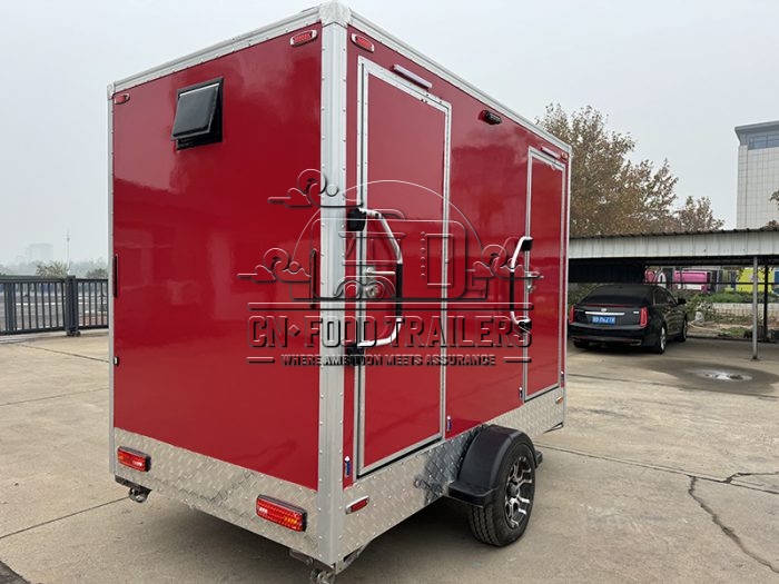 2-Station Toilet Trailer Luxury Restroom Trailer for Commercial Bathrooms