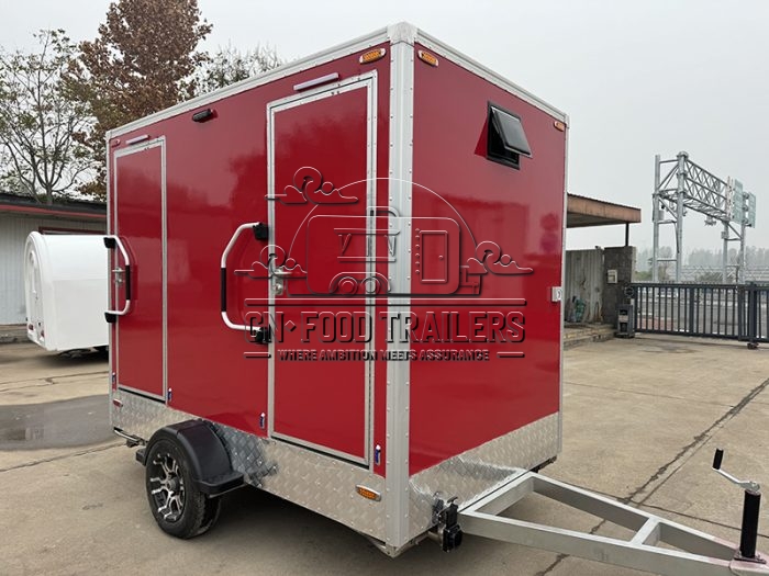 2-Station Toilet Trailer Luxury Restroom Trailer for Commercial Bathrooms