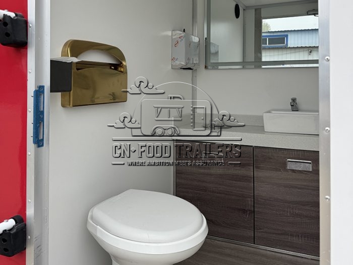 2-Station Toilet Trailer Luxury Restroom Trailer for Commercial Bathrooms