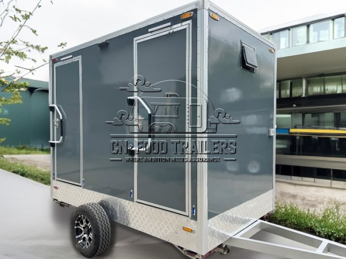 2 Toilet Trailer Portable Restroom Trailer Mobile Bathroom Trailer for Adults