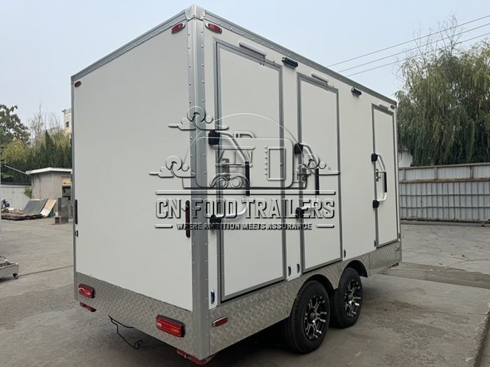 3-Station Toilet Trailer Luxury Restroom Trailer for Camping and Traveling
