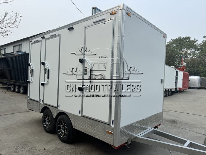 3-Station Toilet Trailer Luxury Restroom Trailer for Camping and Traveling
