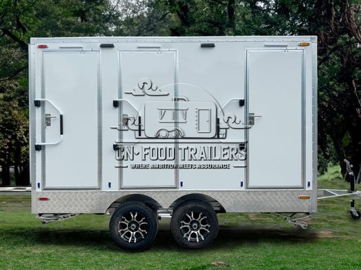 3 Station Toilet Trailer Portable Restroom Trailer for Mobile Bathroom & Camping