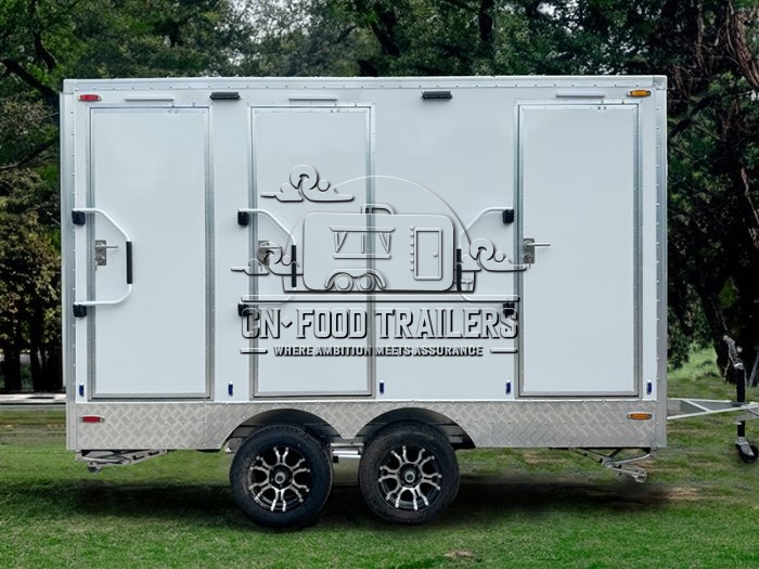 3 Station Toilet Trailer Portable Restroom Trailer for Mobile Bathroom & Camping