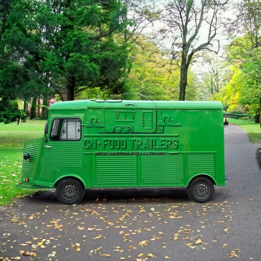 Green Electric Food Trailer
