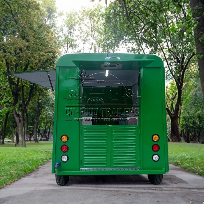 Green Electric Food Trailer