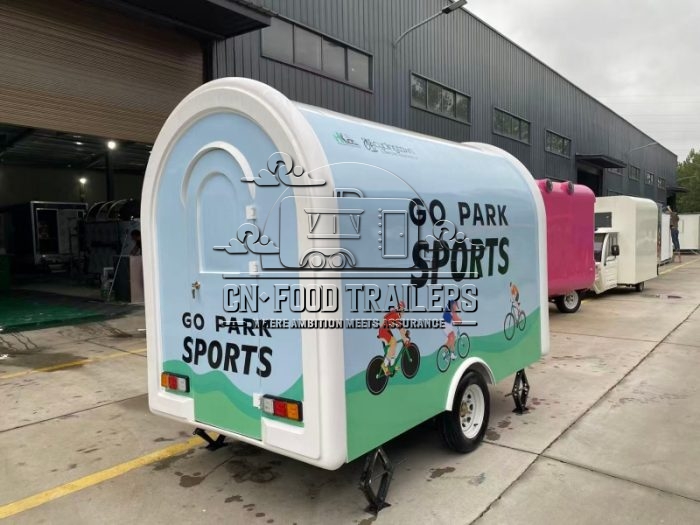 10FT Small Round Food Trailer for Seasonal Events