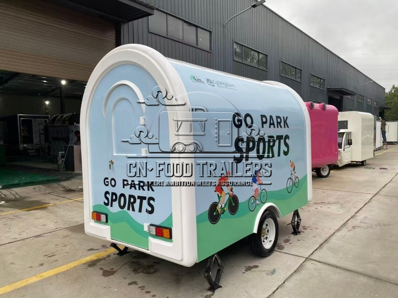 10FT Small Round Food Trailer for Seasonal Events