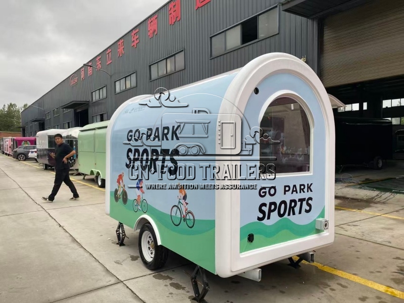 10FT Small Round Food Trailer for Seasonal Events